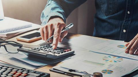 business man doing finance