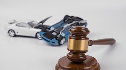 court gavel car crash
