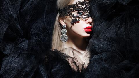 woman, mask, masquerade