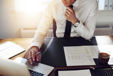 businessman at desk