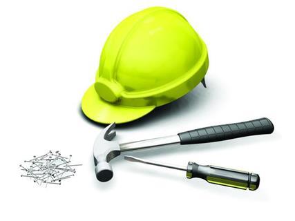 Builder tool hammer nails tradesman