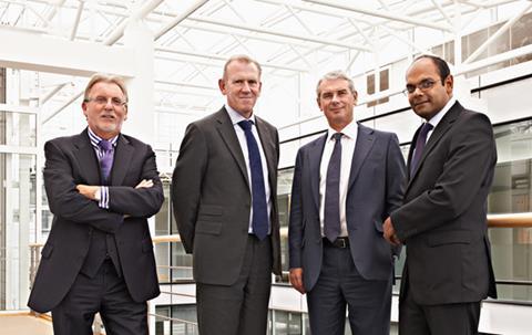 LV= team (L-R): Peter Horton, John O'Roarke, Phil Bunker, Selwyn Fernandes