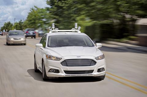 ford driverless car 2021