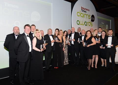 Claims Excellence 2016 awards winners