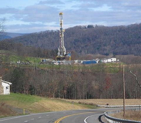 Shale gas/ 'fracking' rig