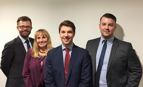 L-R: James Brett; Leigh Woodward; Nick Beckingham and Reece Birch