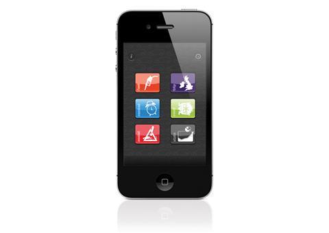 iPhone with Auto-M8 app