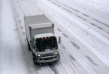 Truck on ice