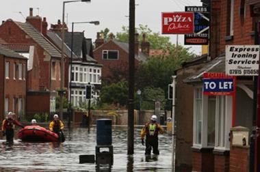 flooded shops