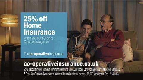 The Co-Operative Insurance advert