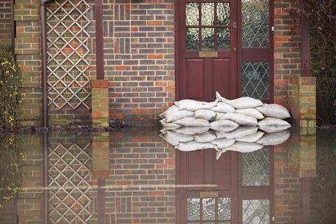 flooding, front door