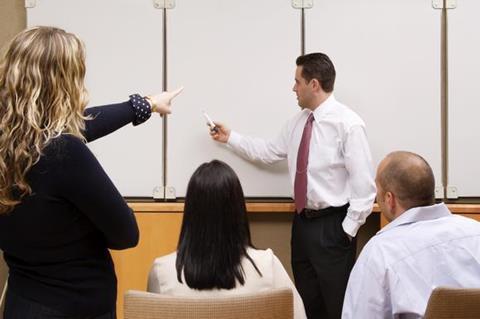 teach classroom meeting blackboard