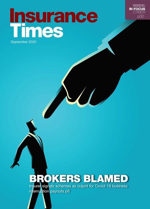 Brokers Blamed | September 2020 Issue | Insurance Times