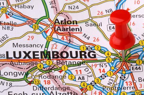 I stock luxembourg map