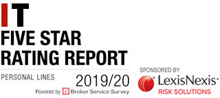 Five Star ratings report | Personal Lines 2019/20 | Insurer experience rated by brokers, Powered by Broker Service Survey | Insurance Times