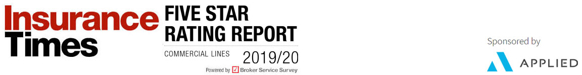 Five Star ratings report | Commercial Lines 2019/20 | Insurer experience rated by brokers, Powered by Broker Service Survey | Insurance Times